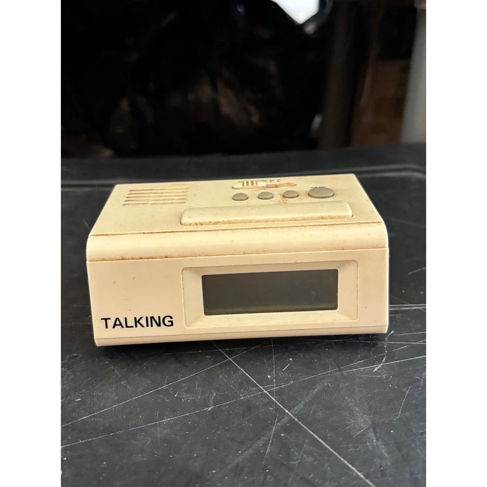 Vintage 90s Talking Digital Clock. Battery Operated